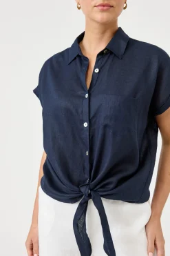 Studio Tie Shirt - Navy