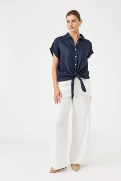 Studio Tie Shirt - Navy