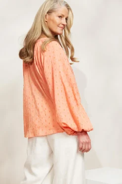 Zephyr Blouse - Papaya