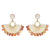 Zest Earring - Gold Fan