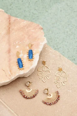 Zest Earring - Gold Fan